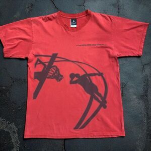 Jordan Brand Vintage Shadow Dunk Red Black Cotton T-Shirt Men's Size Medium